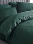 L'essentiel linge de maison Hexa - Green Juego de Funda de Edredón de Satén Doble